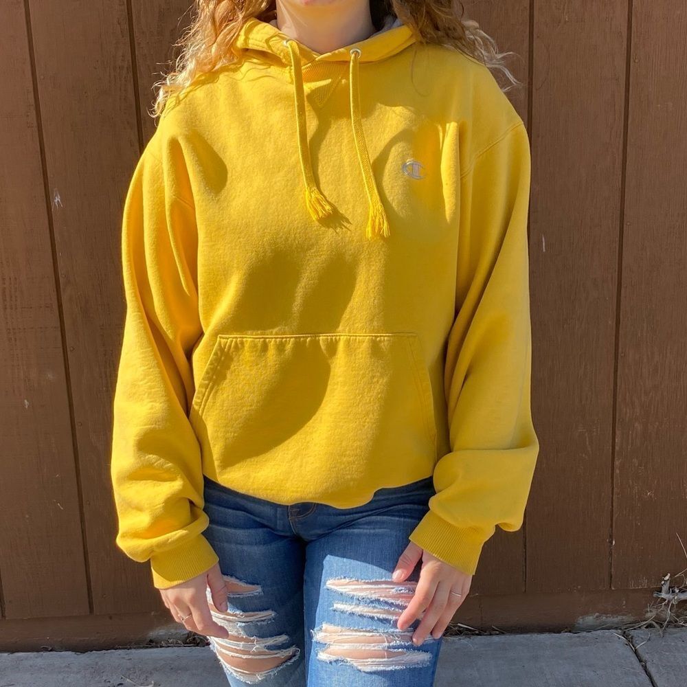 Yellow Champion Hoodie